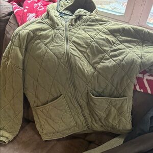 Wild Fable Olive Quilted Jacket